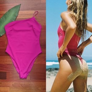 Wanderlust Swim Lucia Magenta One Piece Bikini